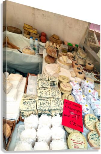 Farmers Market -- Custom Cheeses Canvas Print