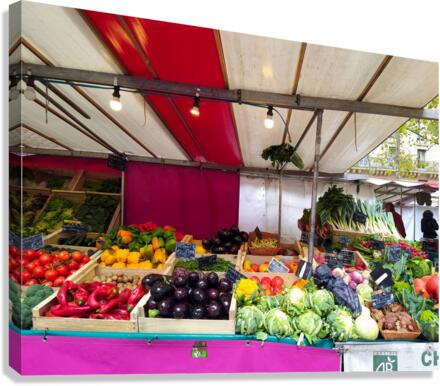 Farmers Market -- Vegetables Canvas Print