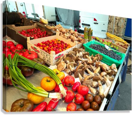 Farmers Market -- Vegetables 2 Canvas Print