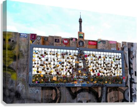 Paris Locks of Love Canvas Print
