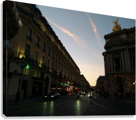 Streets of Paris -- The Palais Garnier 2 Canvas Print