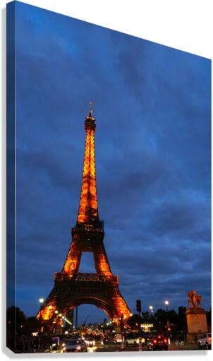 Eiffel Tower at Night 2 Canvas Print