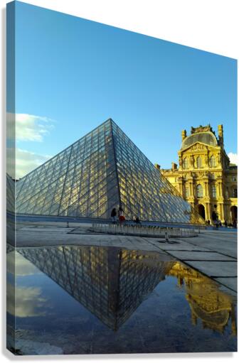I Louvre Reflections 2 Canvas Print