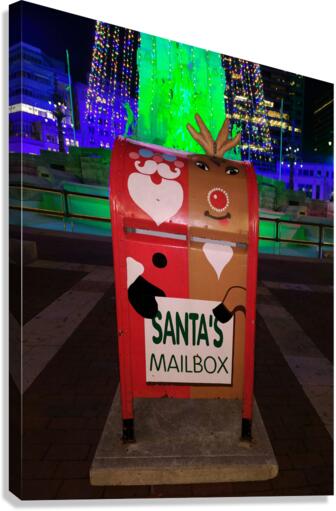 Mailbox to Santa Canvas Print