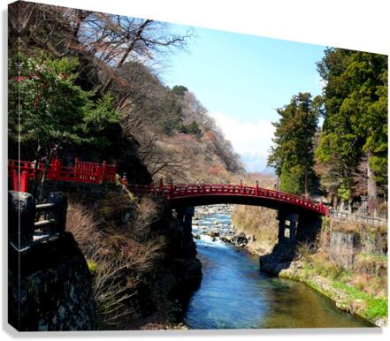 Water Under the Japanese Bridge 2 Canvas Print