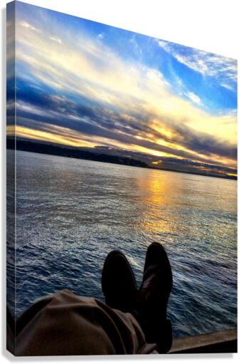 Relaxing Reflections at the Edgewater Canvas Print