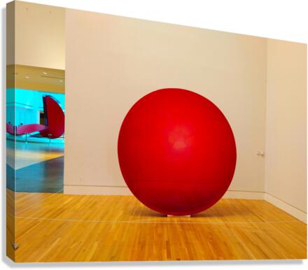 Big Red Dot B Canvas Print