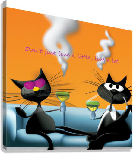 BadCatz Bar Fly 1A Canvas Print