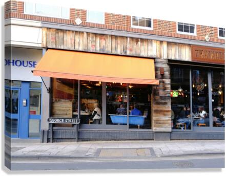 Bath Tub Seating Optional Canvas Print