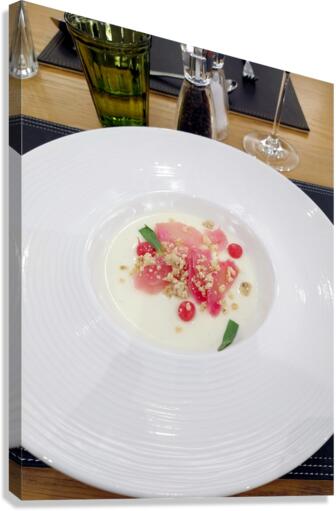 Poached Rhubarb Canvas Print