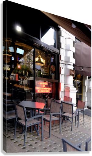 A Hard Rule at this Cafe Canvas Print