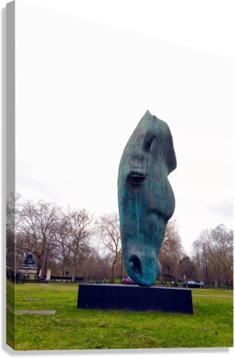 Horsehead Sculpture 2 Canvas Print