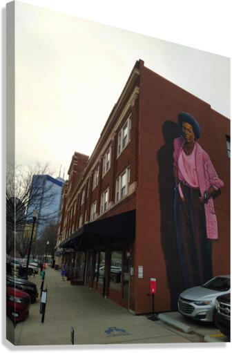 Painted Presence: Mari Evans Mural Canvas Print