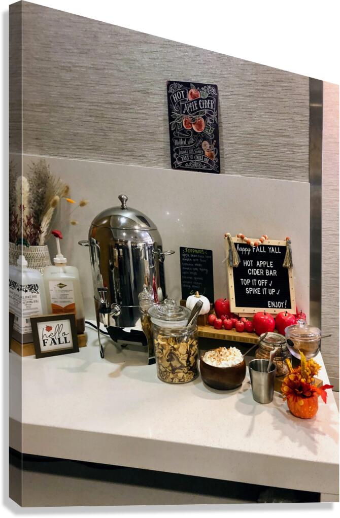 Warm Cider Welcome Canvas Print
