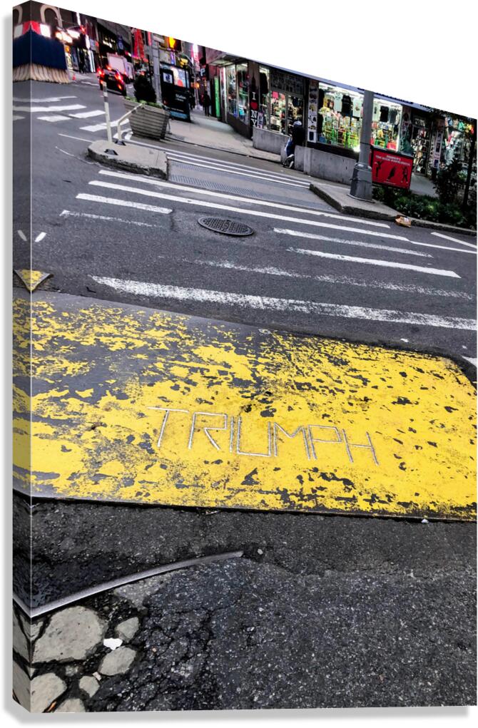 Triumph in the Pavement Canvas Print