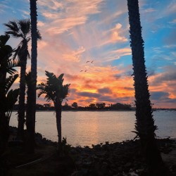 Sunset Paints the Sky in Fire