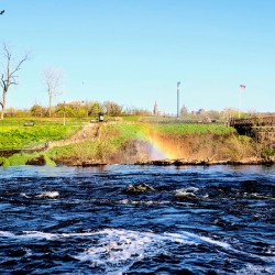 Water Dreams in Color: A Moment Beneath the Falls