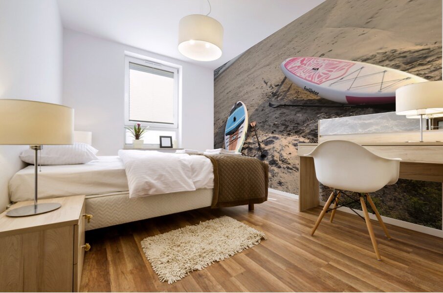 The Last Drift Before Dusk Mural print