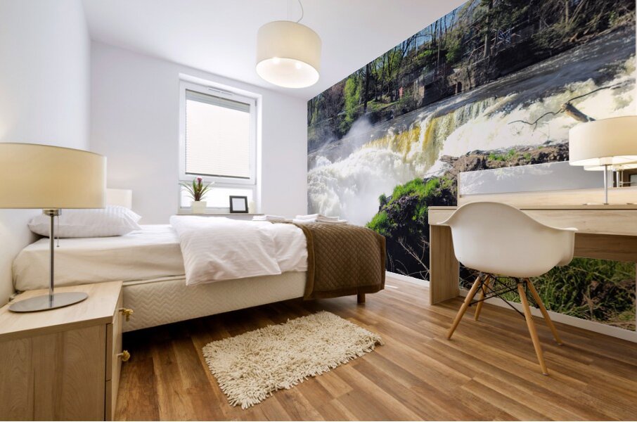 Where the Earth Breathes in Light and Water Mural print