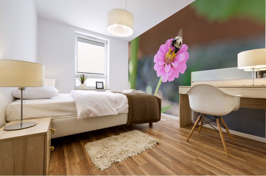 The Quiet Provider: Portrait of Pollination Mural print