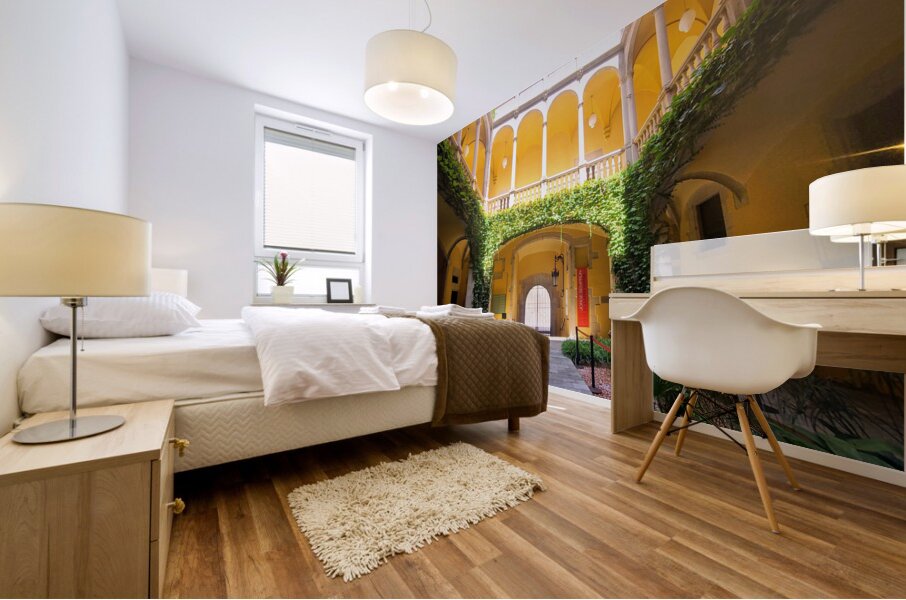 Courtyard of Legacy: Archives of  the Crown of Aragon Mural print