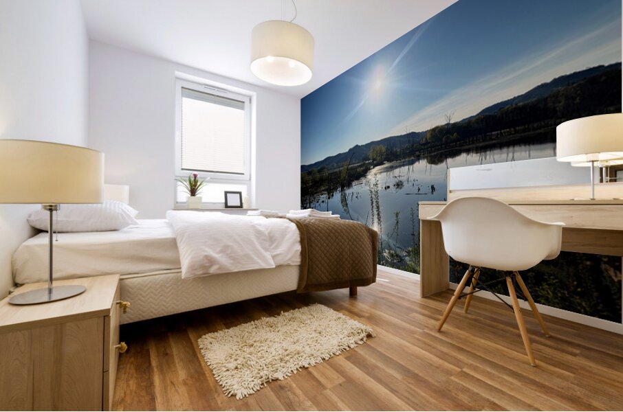 Reflections of La Crosse 2B- Reflecting the brilliance of a new day Mural print