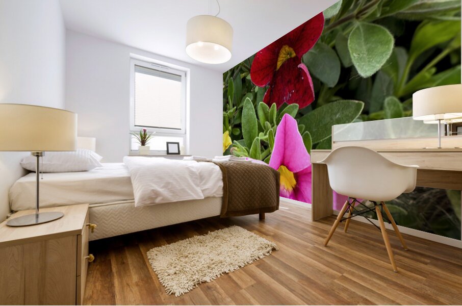 Bold Petals Quiet Strength Mural print