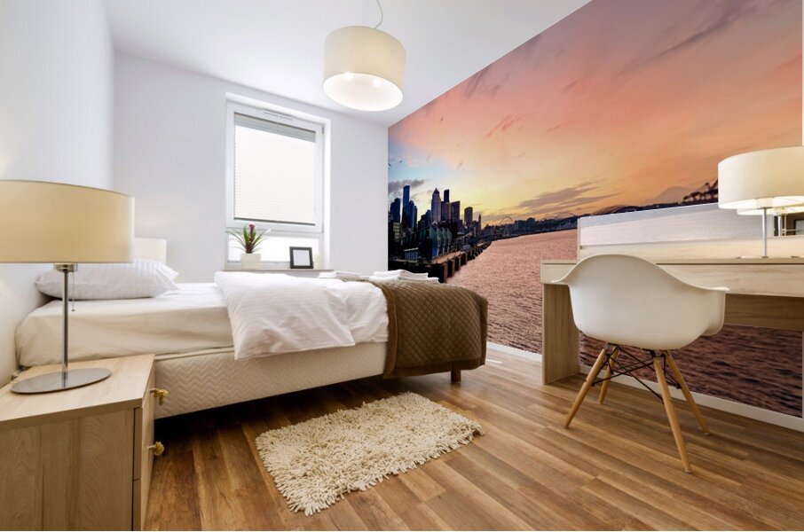 Orange Hour-2 Mural print