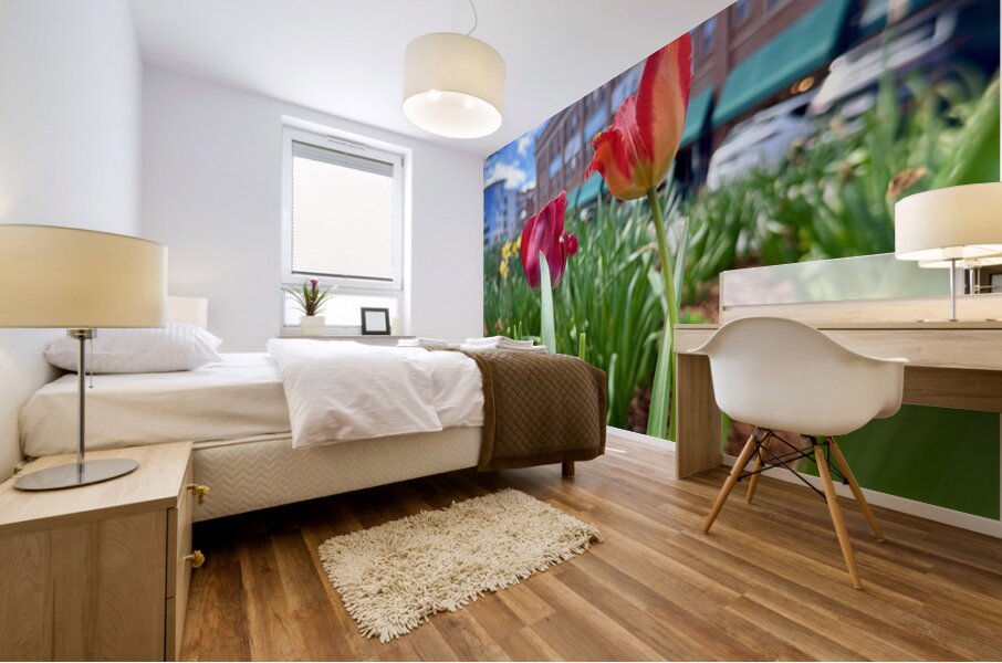 City Blooms Mural print