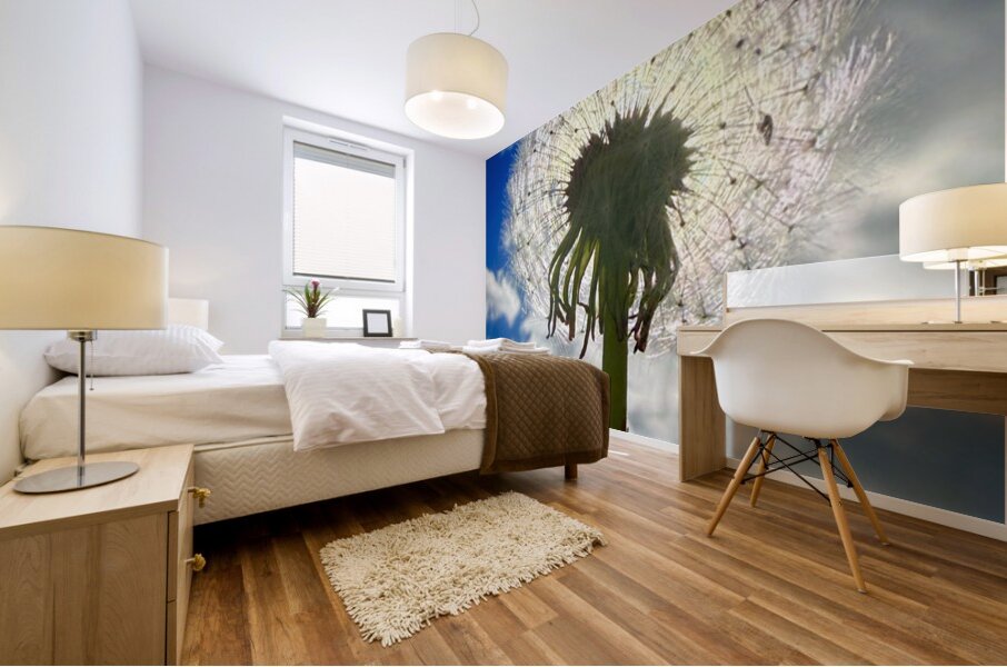 Skybound Dandelion Mural print