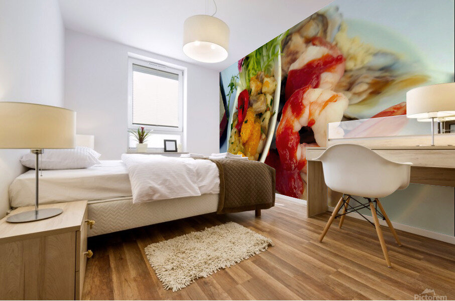 Seafood Untossed Salad Mural print