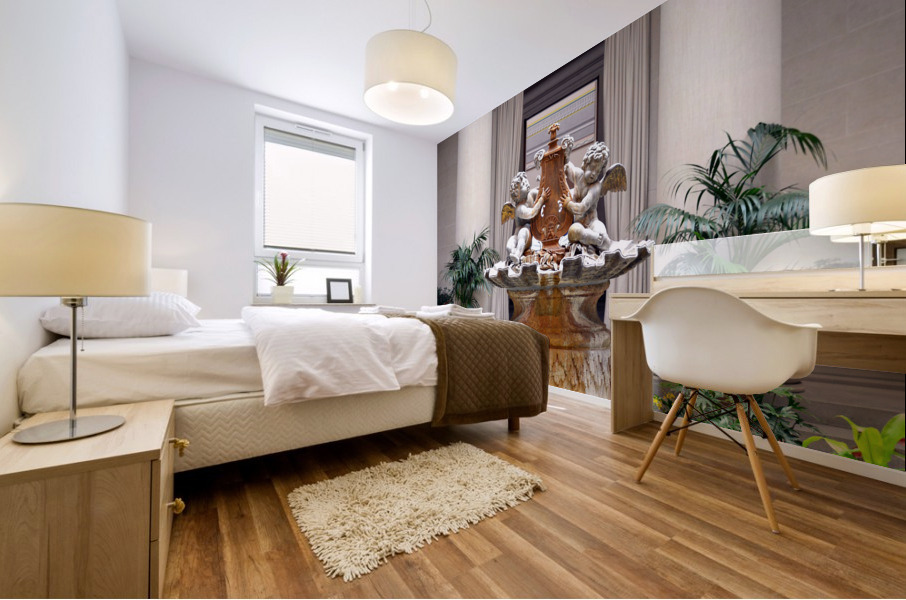 Angel Sculpture Mural print