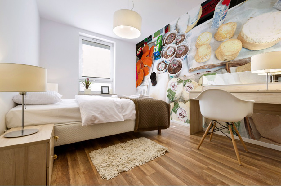 Farmers Market -- Custom Cheeses 2 Mural print