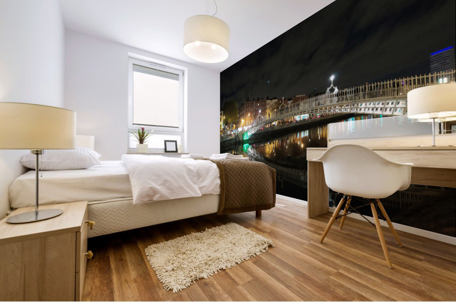 Dublin Dreams along River Quay 1C Mural print
