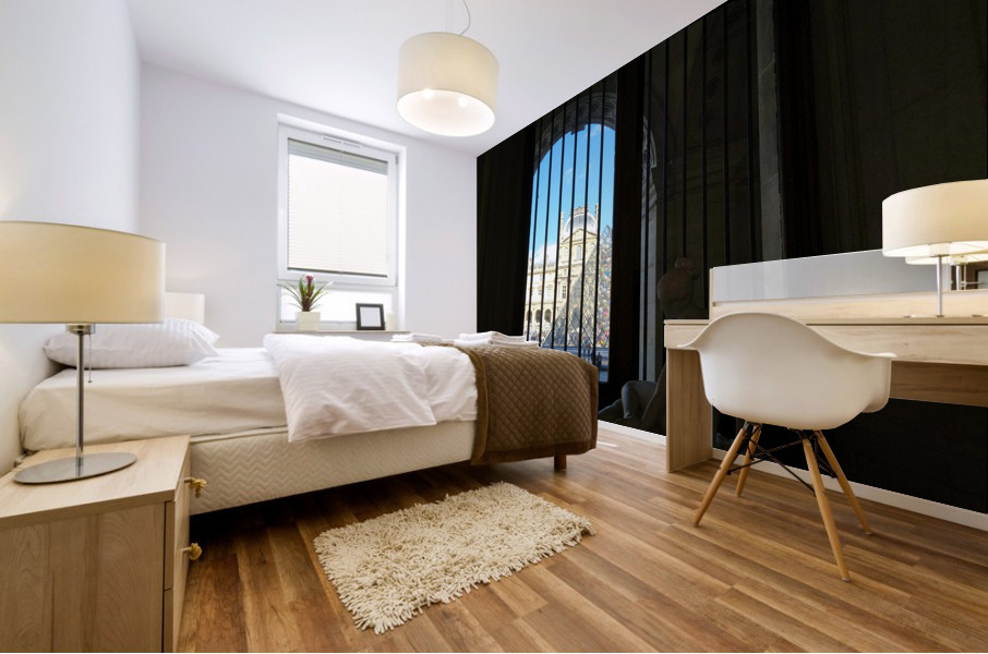 In Louvre with the View Mural print