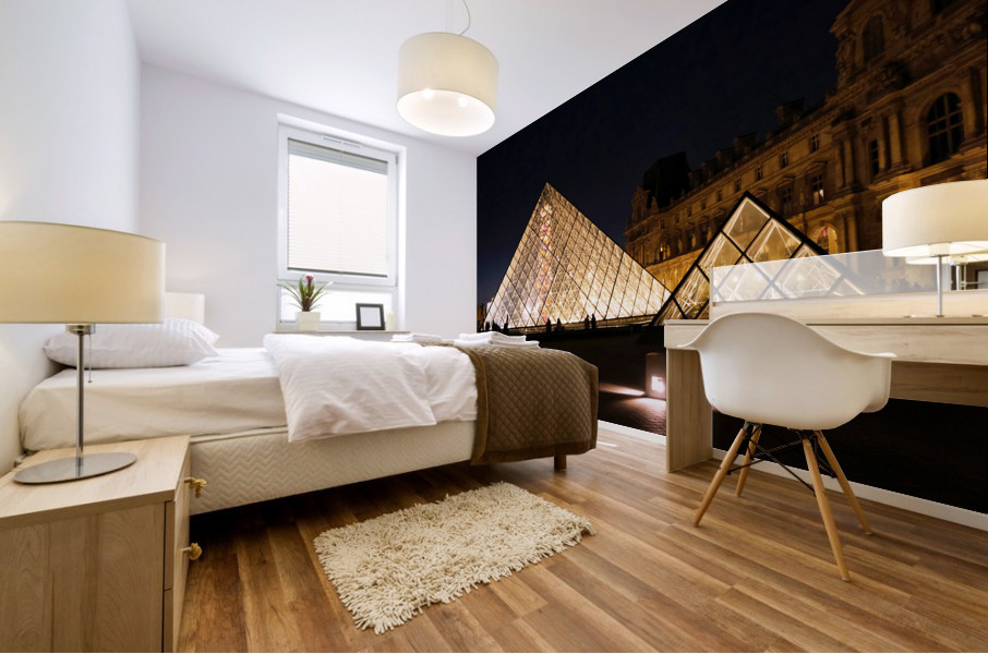 Evening Louvre 2 Mural print