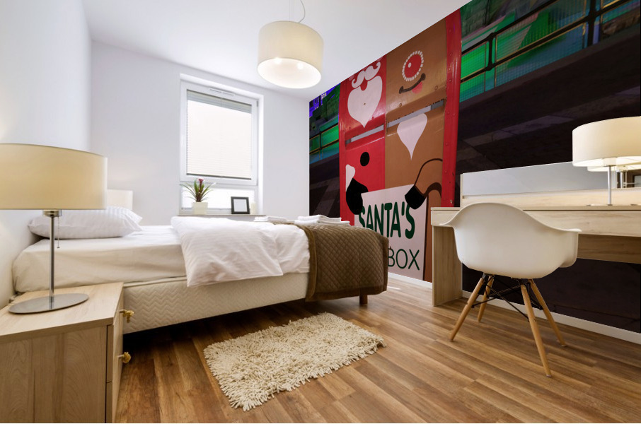 Mailbox to Santa Mural print