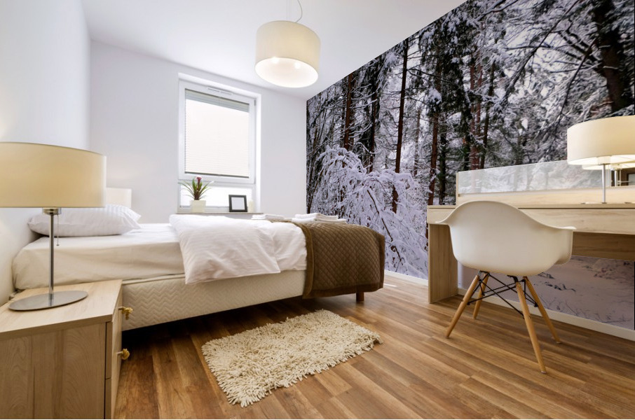 Bowing to Winter 2 Mural print