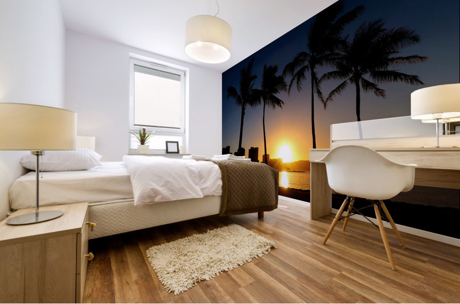Hawaii Sunset 2 Mural print
