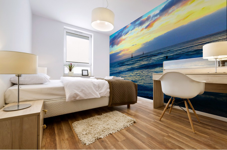 Hawaii Sunrise 2C Mural print