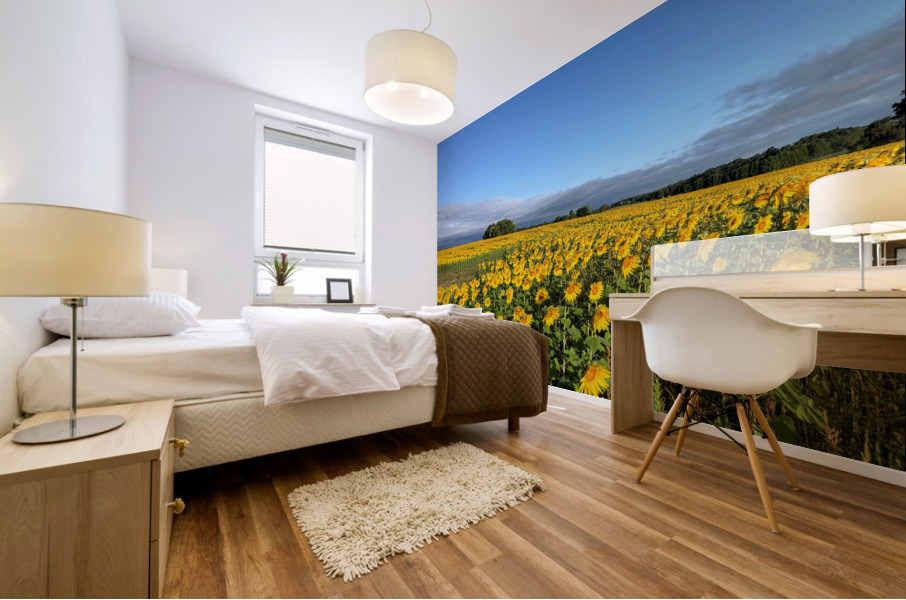 A Sea of Golden Dreams Mural print