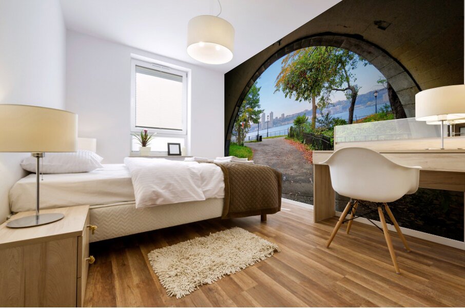  Into Autumn Light Mural print