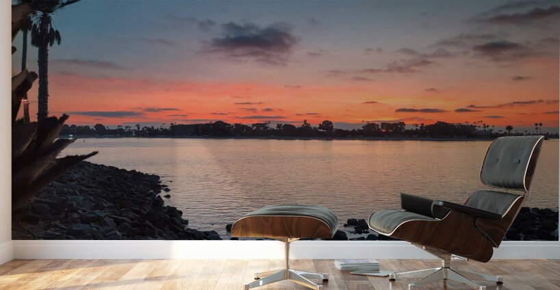 San Diego Sunset at Tidal Wall Murals