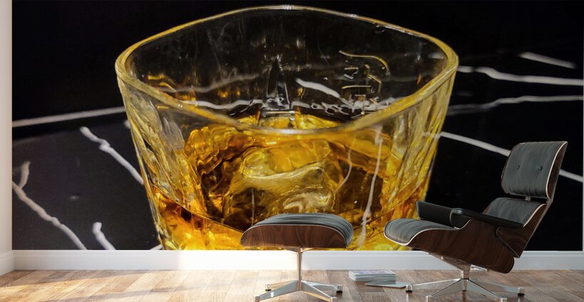 Aged Gold in a Crystal Cage Wall Murals