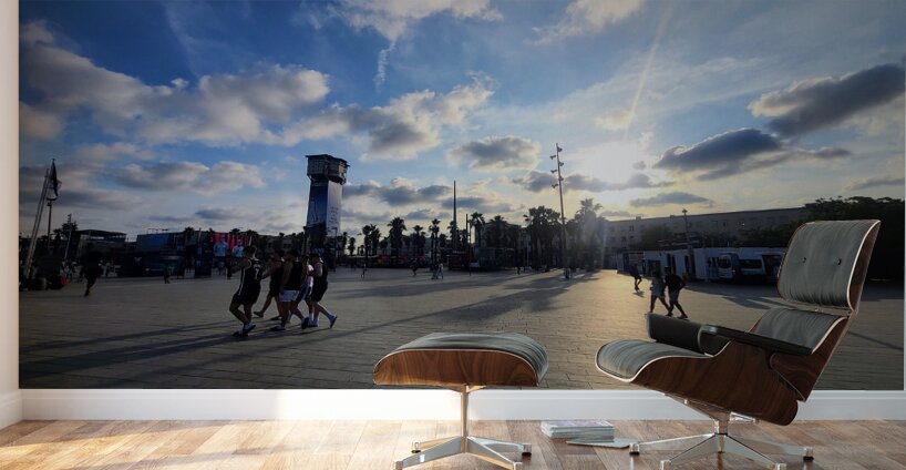 Geometry of Light and Stride Wall Murals