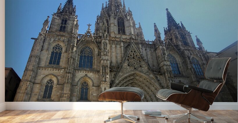 Barcelona Cathedral: Where Stone Remembers the Sky Wall Murals