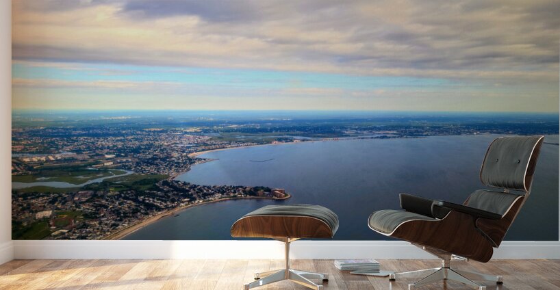 Tides of Perspective: An Elevated Gaze over Boston Bay Wall Murals