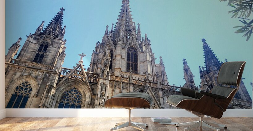 Gothic Roots Olive Crowns: The Cathedral at an Angle of Awe Wall Murals