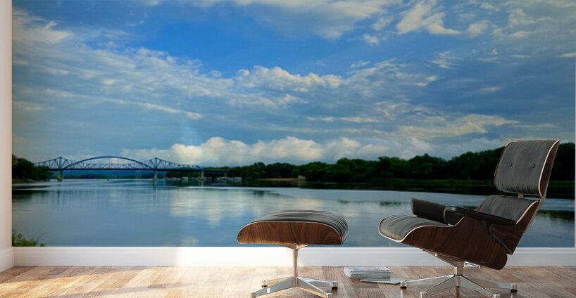 Blue Hush Over the Valley Wall Murals