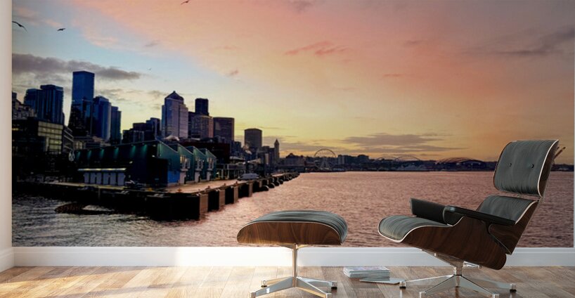 Orange Hour-2 Wall Murals